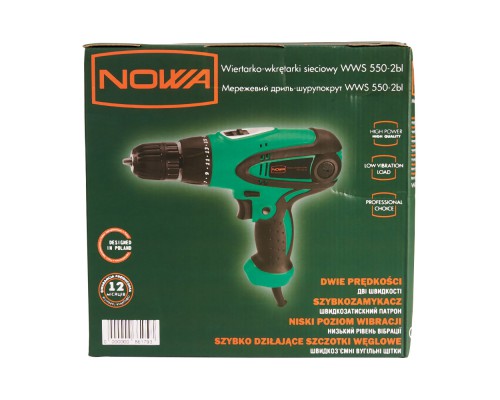 Дрель-шуруповерт сетевой NOWA WWS 550-2bl