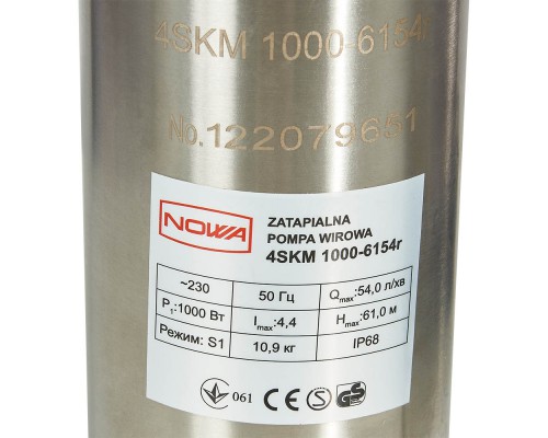 Насос погружной скважинный вихревой NOWA 4SKM 1000-6154r