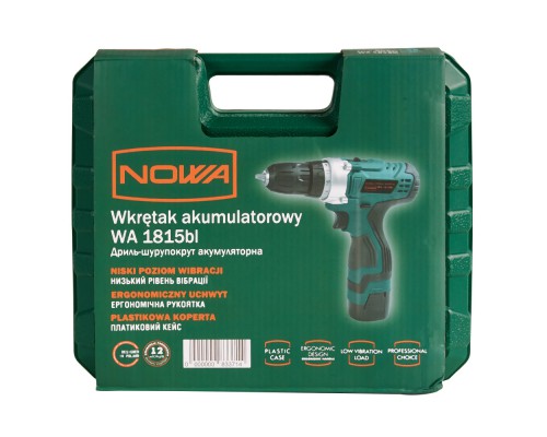 Шуруповерт аккумуляторный NOWA WA1815bl
