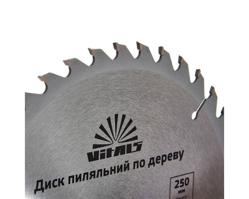 Диск пильный Vitals по дереву 250x30/25.4, ATB 40