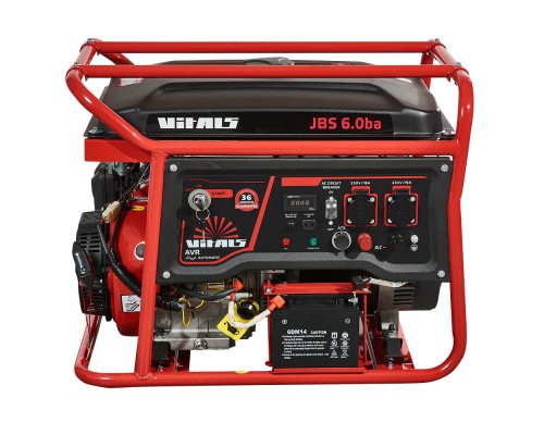 Генератор бензиновый Vitals JBS 6.0ba