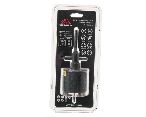 Комплект коронка алмазная по бетону Vitals Professional 72×110 мм М16 SDS-plus