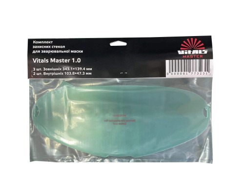 Комплект защитных стекол для маски сварщика Vitals Master 1.0