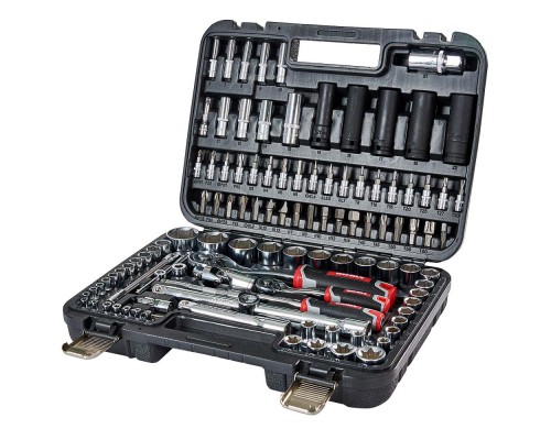 Набор головок торцевых 1/4″ и 1/2″ 111 предметов Vitals Master Impact + Superlock