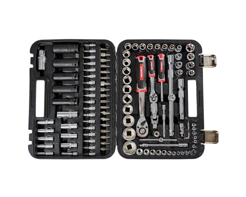 Набор головок торцевых 1/4″ и 1/2″ 111 предметов Vitals Master Impact + Superlock