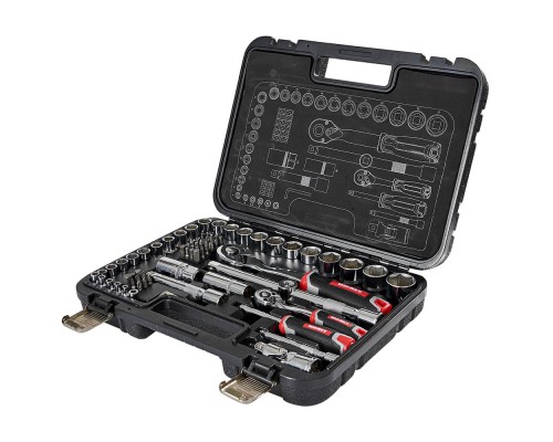 Набор головок торцевых 1/4″ и 1/2″ 73 предмета Vitals Master