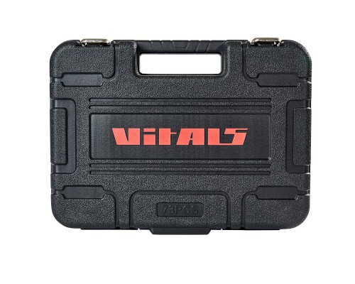 Набор головок торцевых 1/4″ и 1/2″ 73 предмета Vitals Master