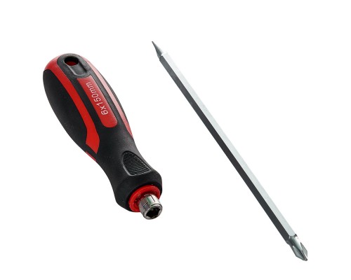 Отвертка двухсторонняя Vitals Master, SL6+PH2