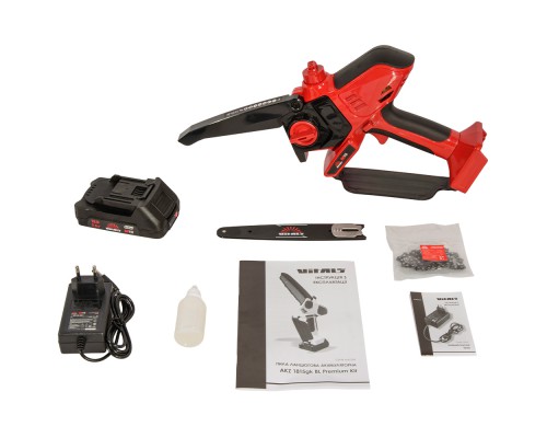 Пила цепная аккумуляторная Vitals Master AKZ 1815gk BL Premium Kit
