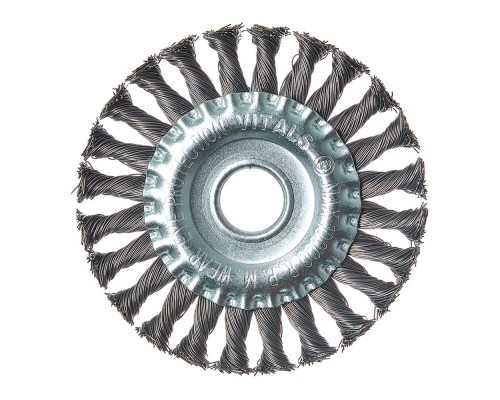 Щетка дисковая Vitals плетеная сталь 125×22,2 м, 0,5 мм