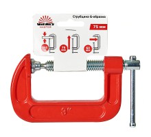 Струбцина G-образная Vitals Master 75 мм