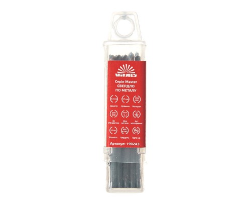 Свердло по металу HSS 4341 2.5 (10 шт.) Vitals Master