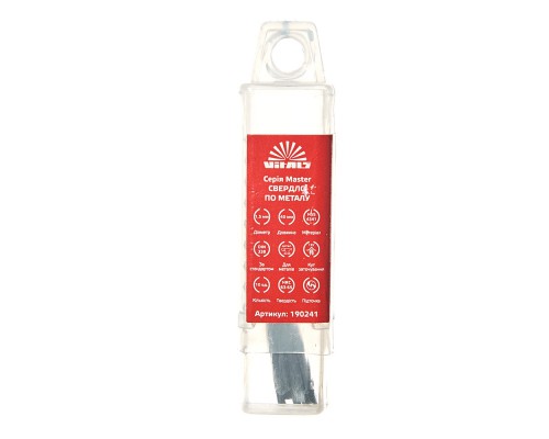 Сверло по металлу HSS 4341 1.5 (10 шт.) Vitals Master