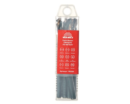 Сверло по металлу HSS 4341 10.0 (5 шт.) Vitals Master