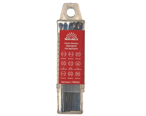 Сверло по металлу HSS 4341 4.8 (10 шт.) Vitals Master
