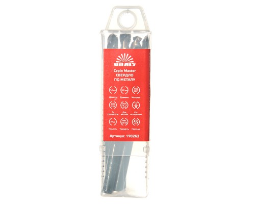 Сверло по металлу HSS 4341 9.0 (5 шт.) Vitals Master