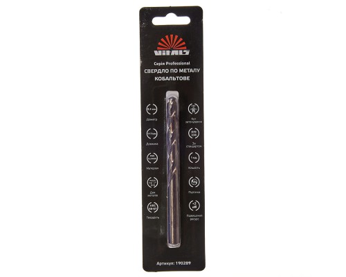 Сверло по металлу HSS-Co/M35 8.5 (1 шт) Vitals Professional